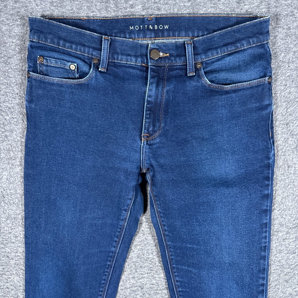 Mott & Bow Skinny Jeans Mens 31x32(32x29) Blue Indigo Stretch Denim Pants